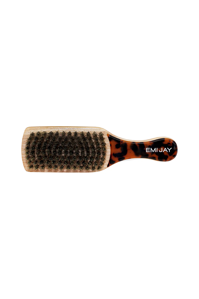 Mini Boar Bristle Brush in Tortoise