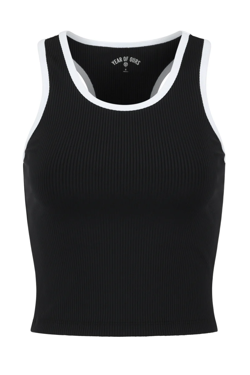 Ribbed YOS Two Tone Tank