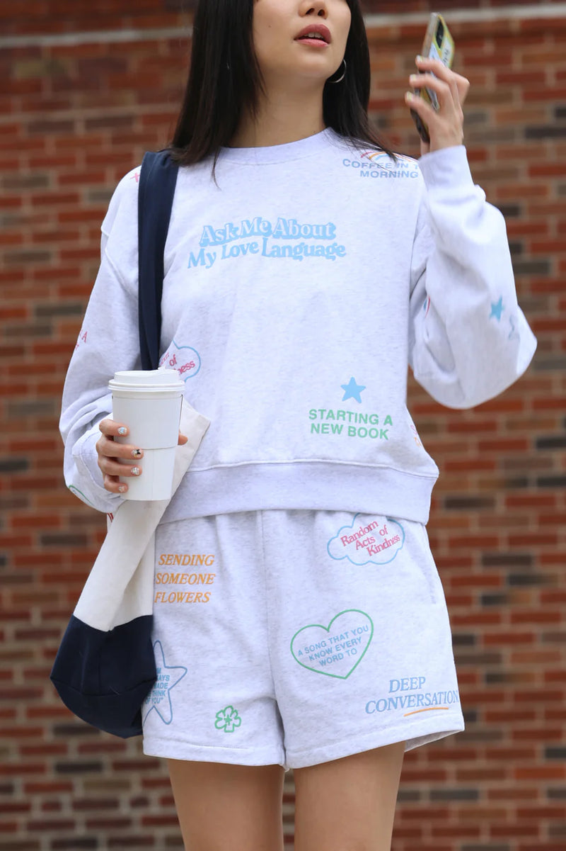 Love Languages Sweatshorts