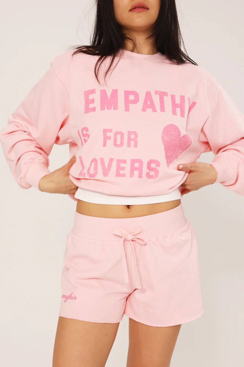 Empathy Is For Lovers Midrise Sweatshorts