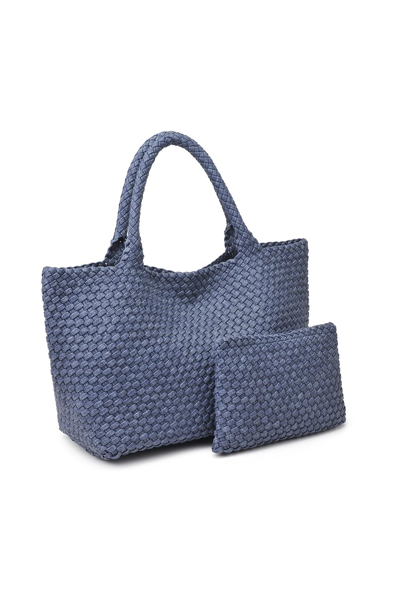 Sky's The Limit Large Crossbody in Dark Denim