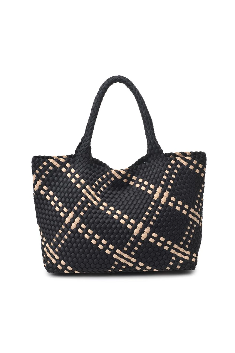 Sky's The Limit Large Crossbody in Black Nude