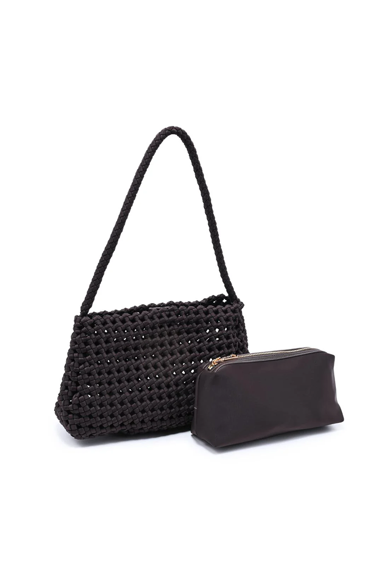 Solara Shoulder Bag in Chocolate