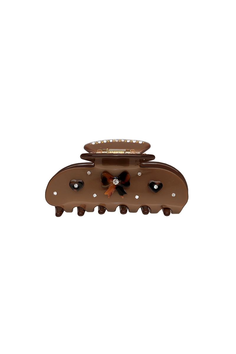 Sweetheart Clip in Cocoa Cashmere