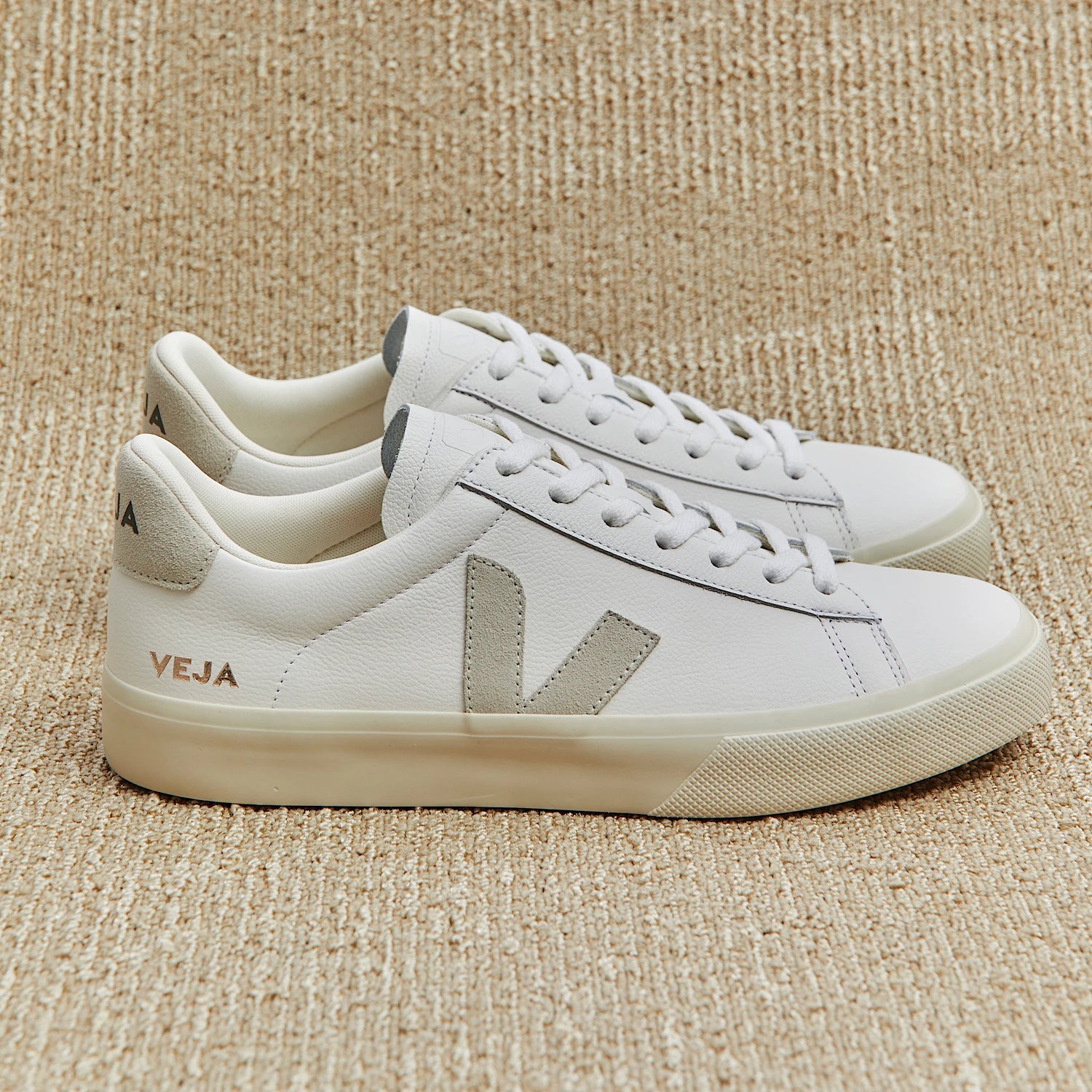 Campo Sneaker Extra White Natural Suede