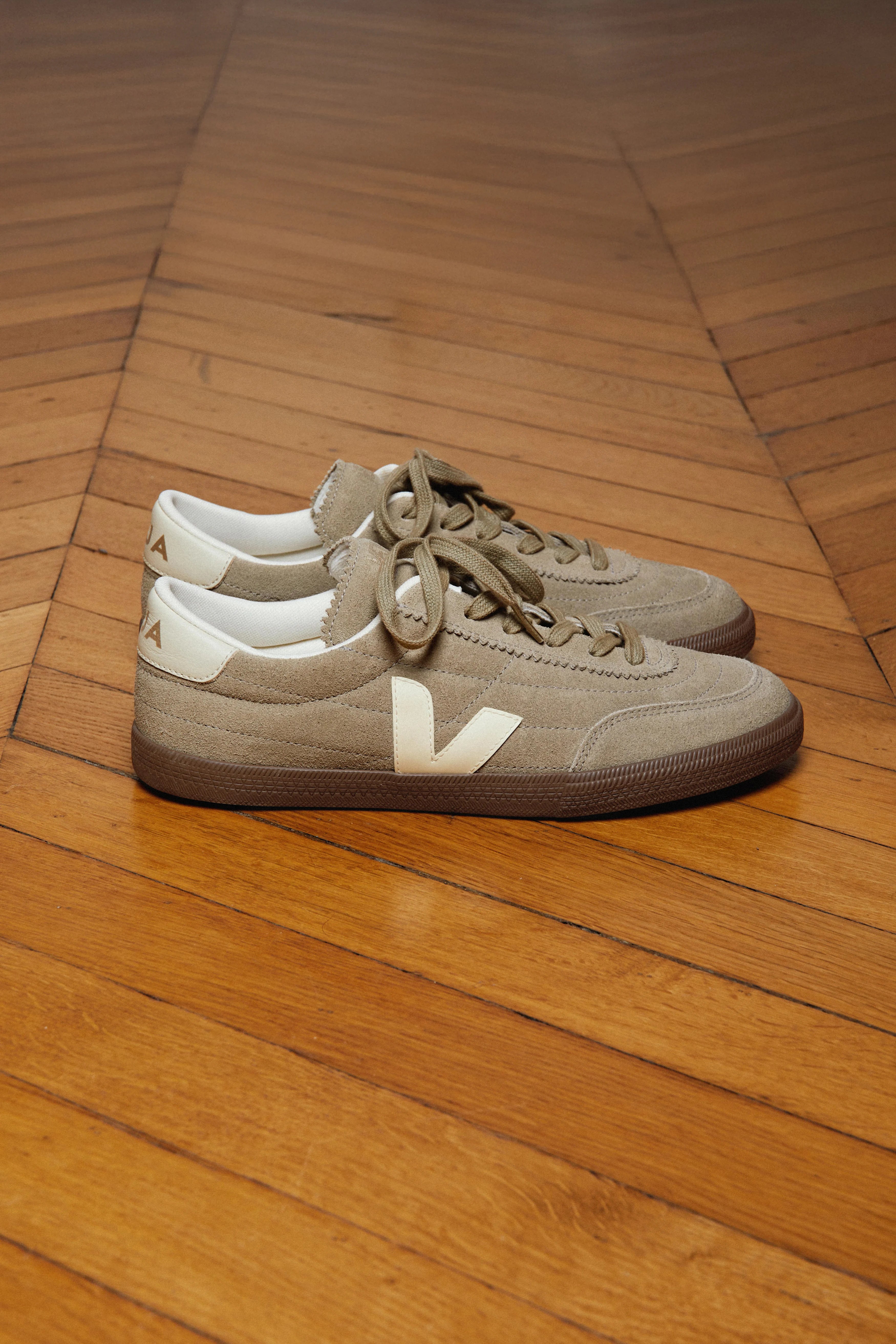 Panenka Sneaker Suede Taupe Pierre Bark