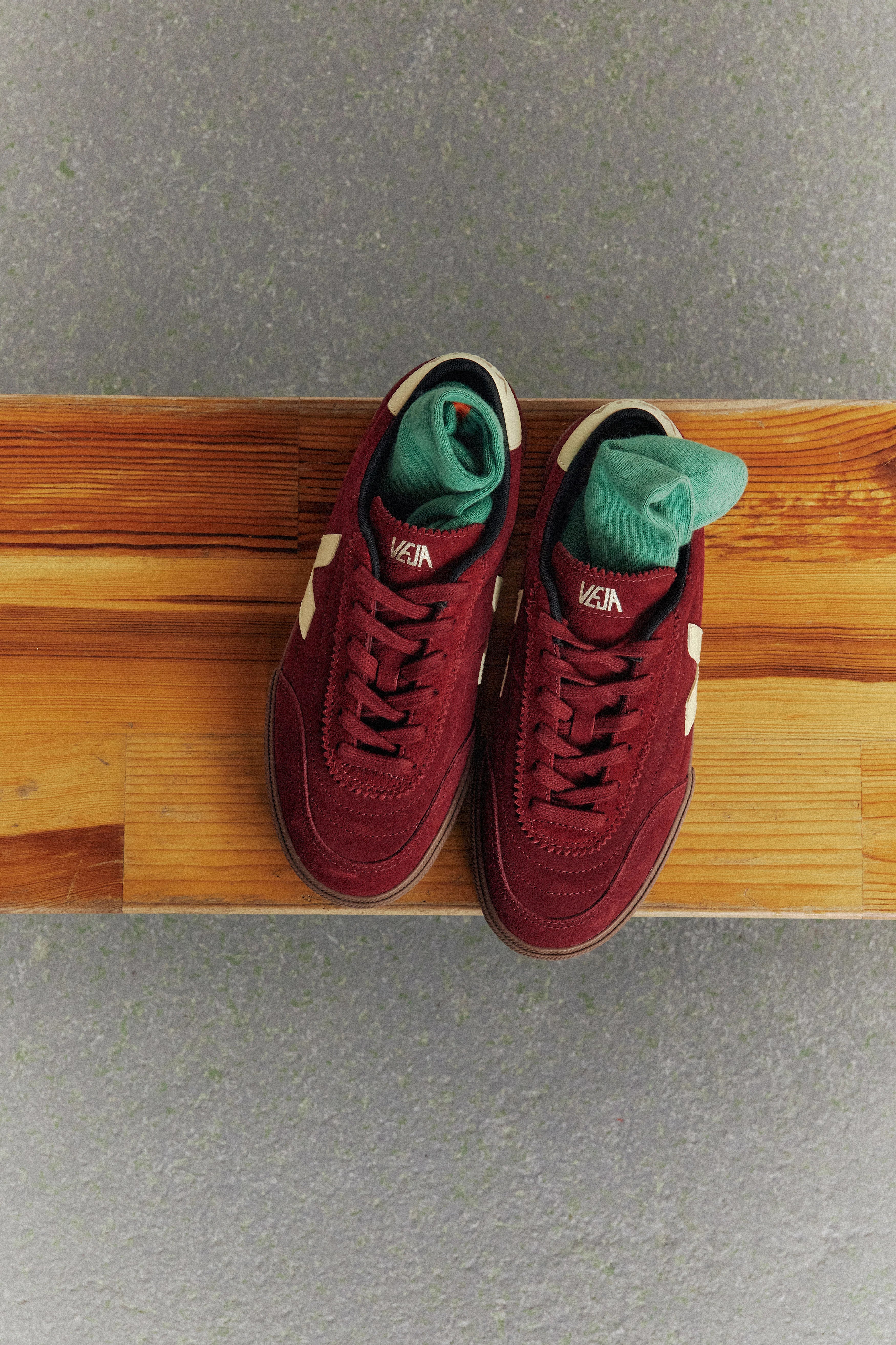 Panenka Sneaker Suede Grenat Sun Bark