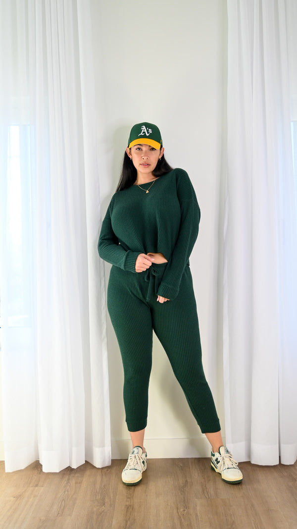 Living Easy Waffle Knit Sweatpant
