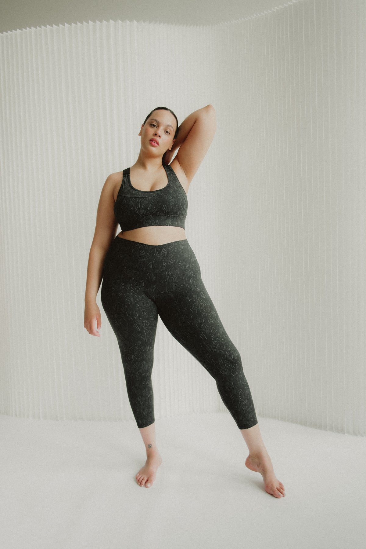 Luna Legging High-Rise 7/8 - Mono Feather