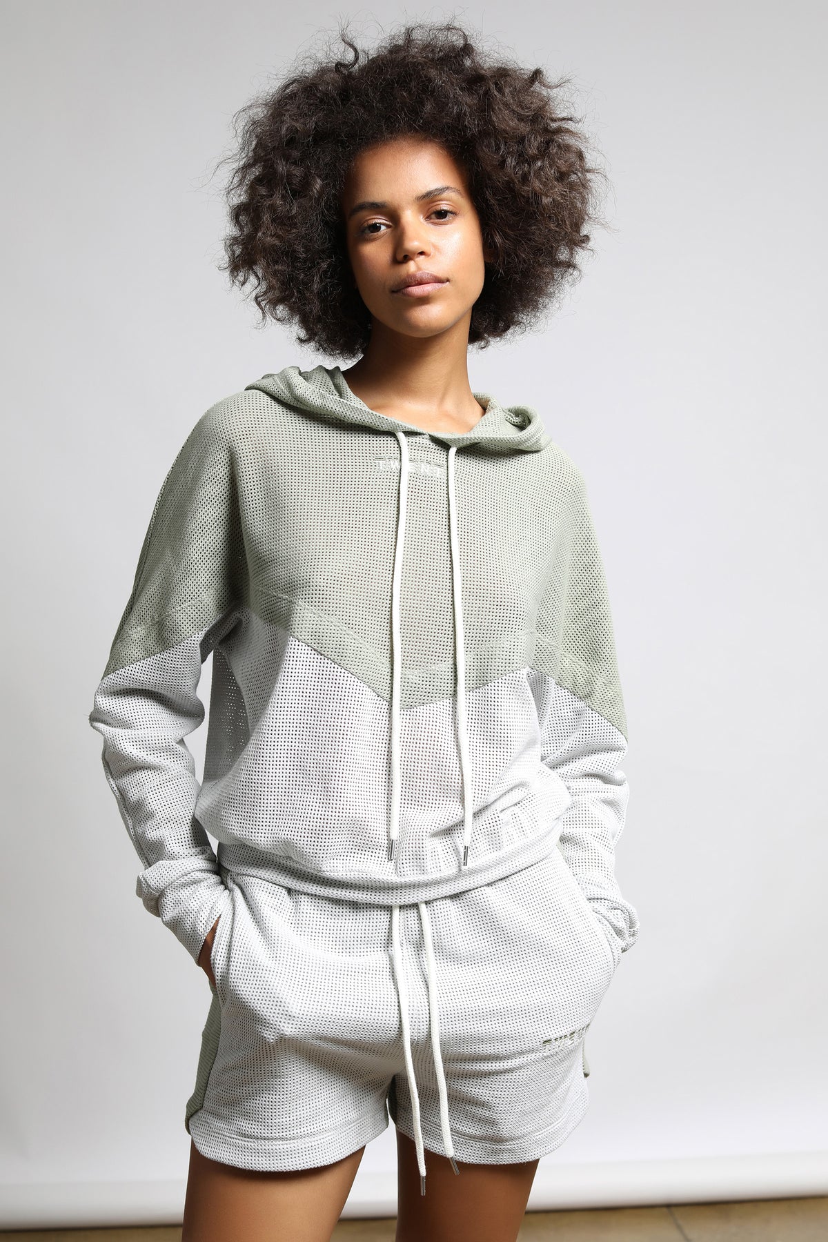 Breathe Mesh Color Block Hoodie