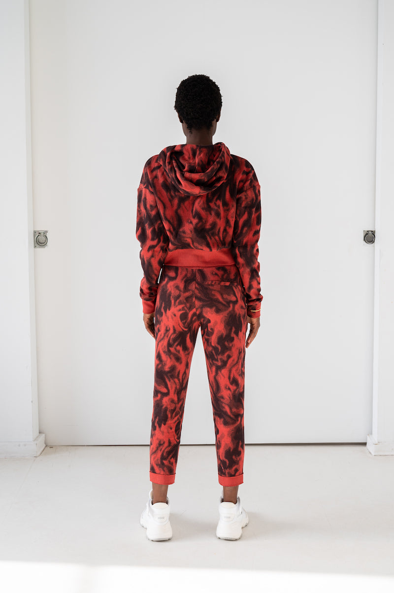 Flames Hyper Reality Knit Hoodie