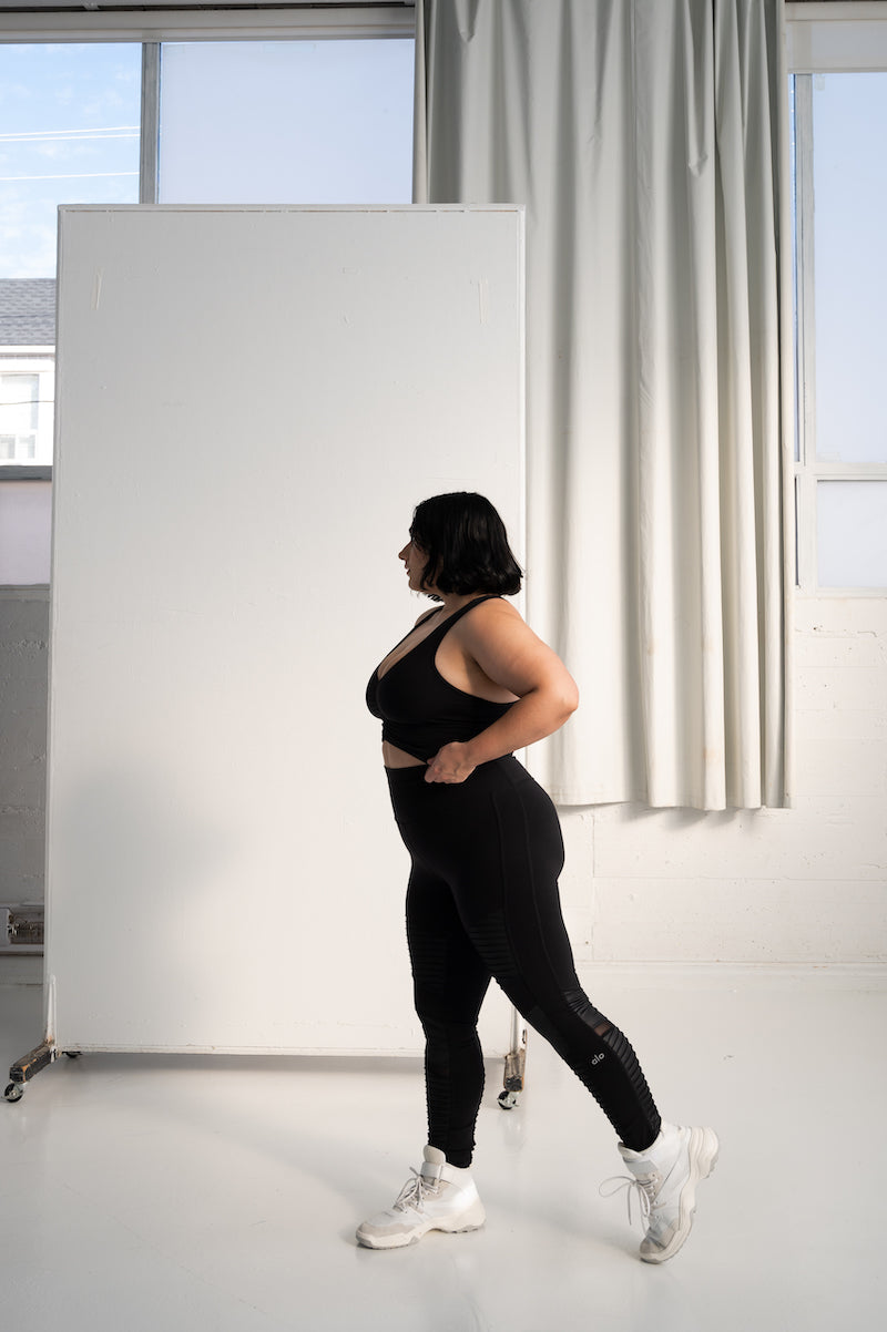 High-Waist Moto Legging