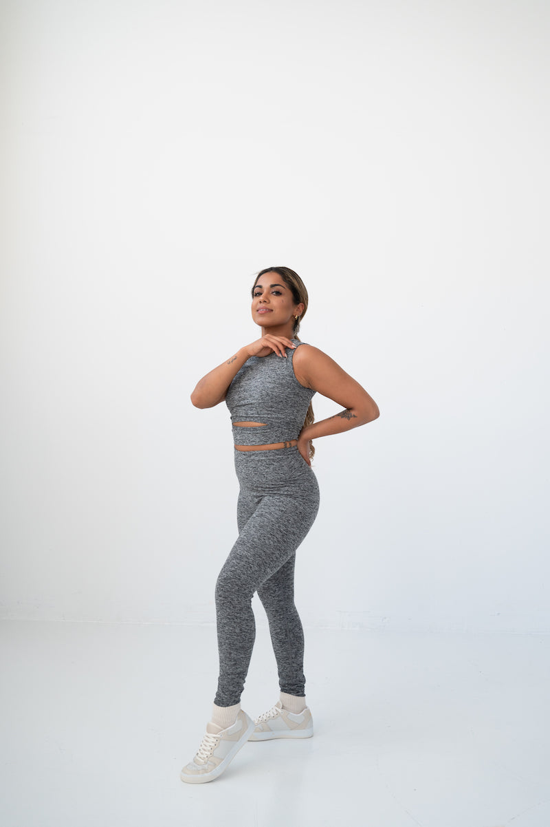 Yoga Legging - Heather Grey