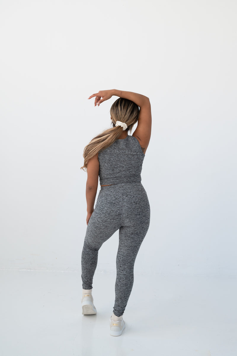 Yoga Legging - Heather Grey