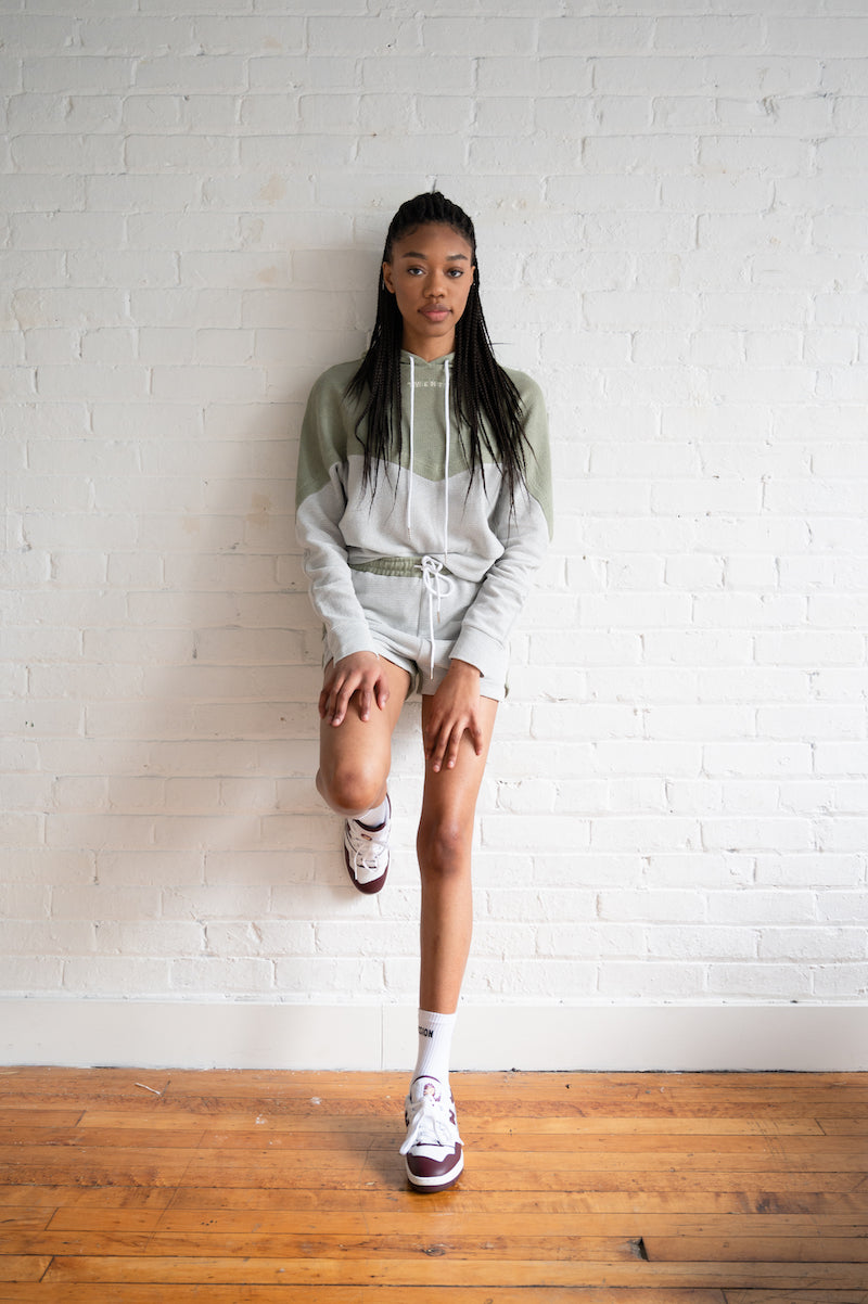 Breathe Mesh Color Block Hoodie