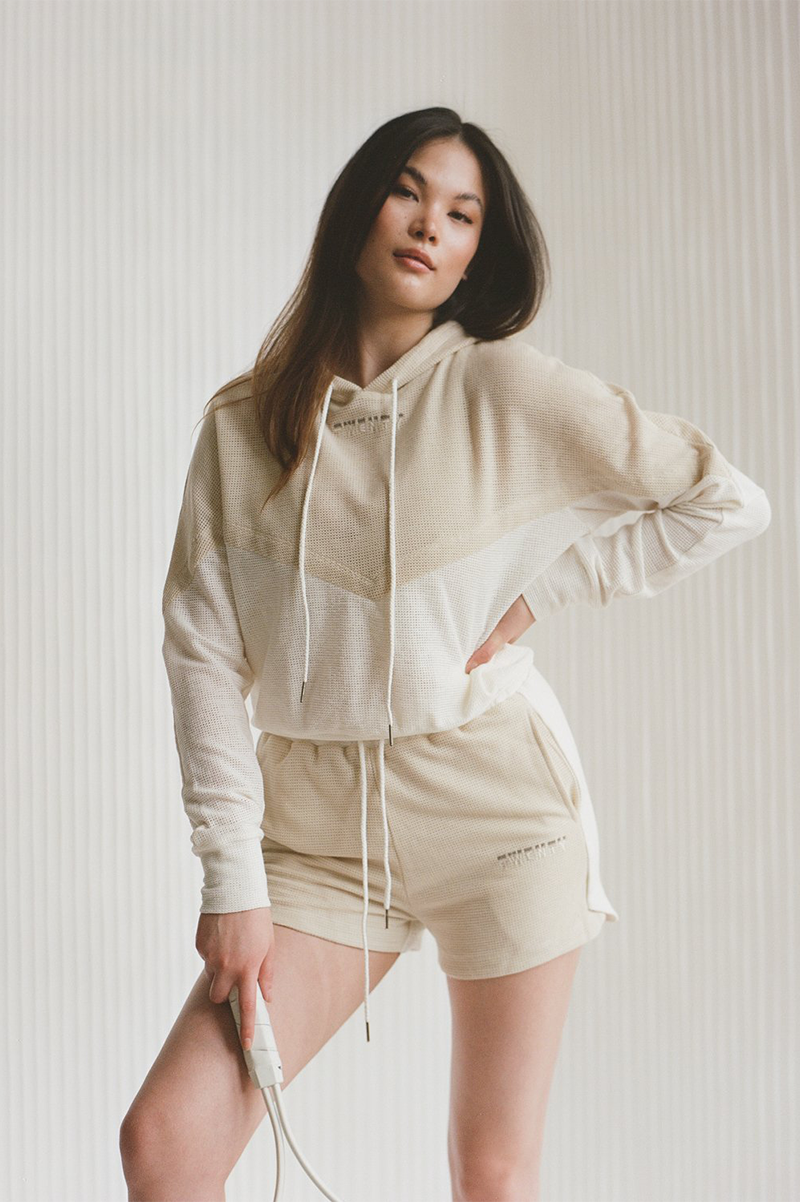 Breathe Mesh Color Block Hoodie