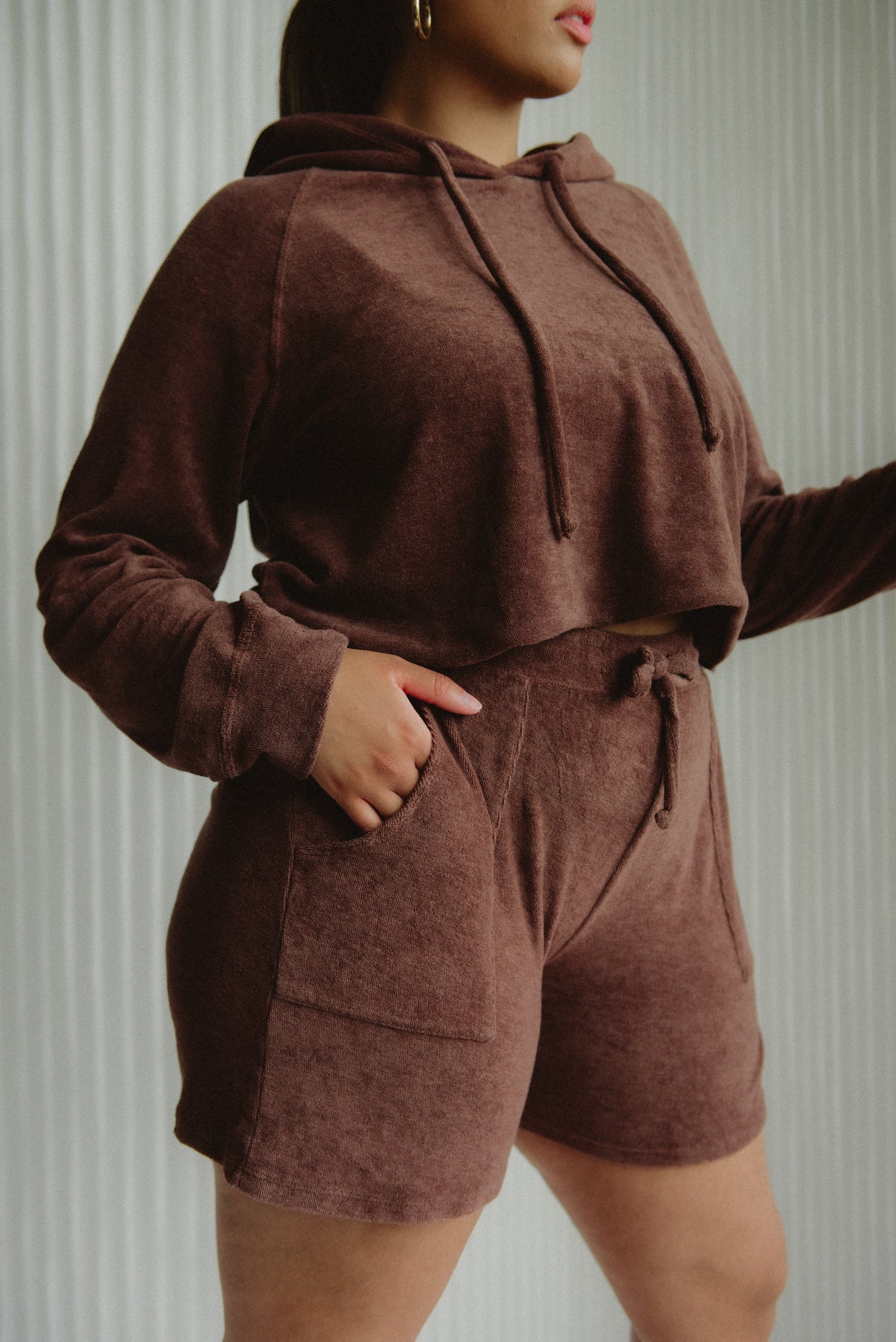 Post-Swim Cropped Hoodie